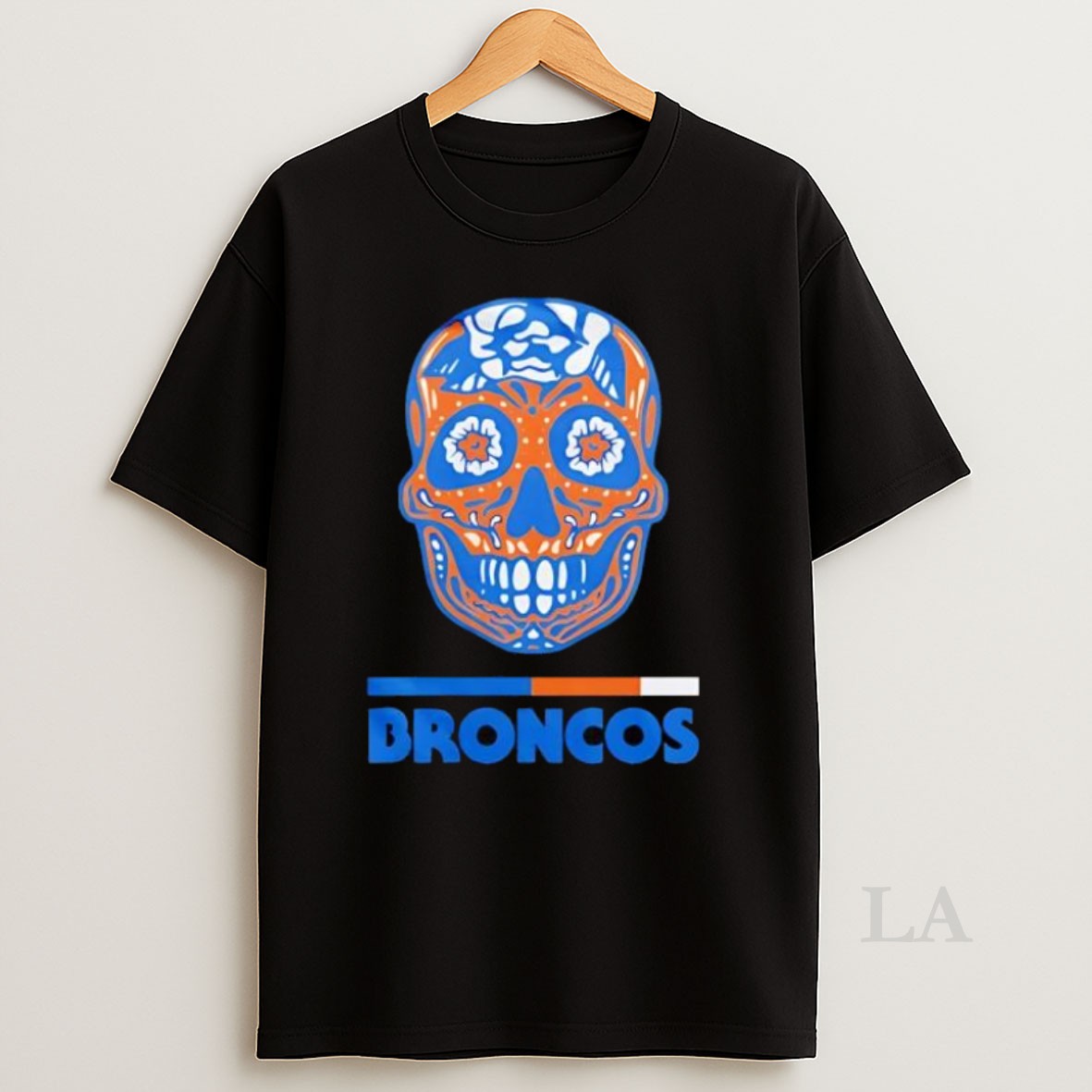 Original Broncos Dia De Los Muertos Skull Shirt