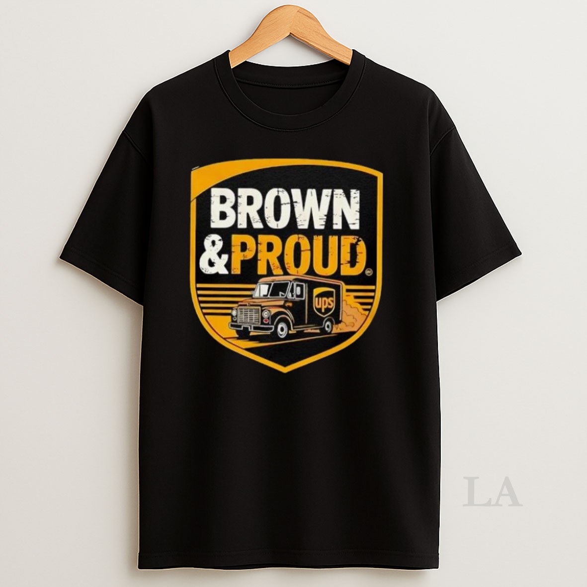 Original Brown And Proud Ups Driver Pride Logo Shirt