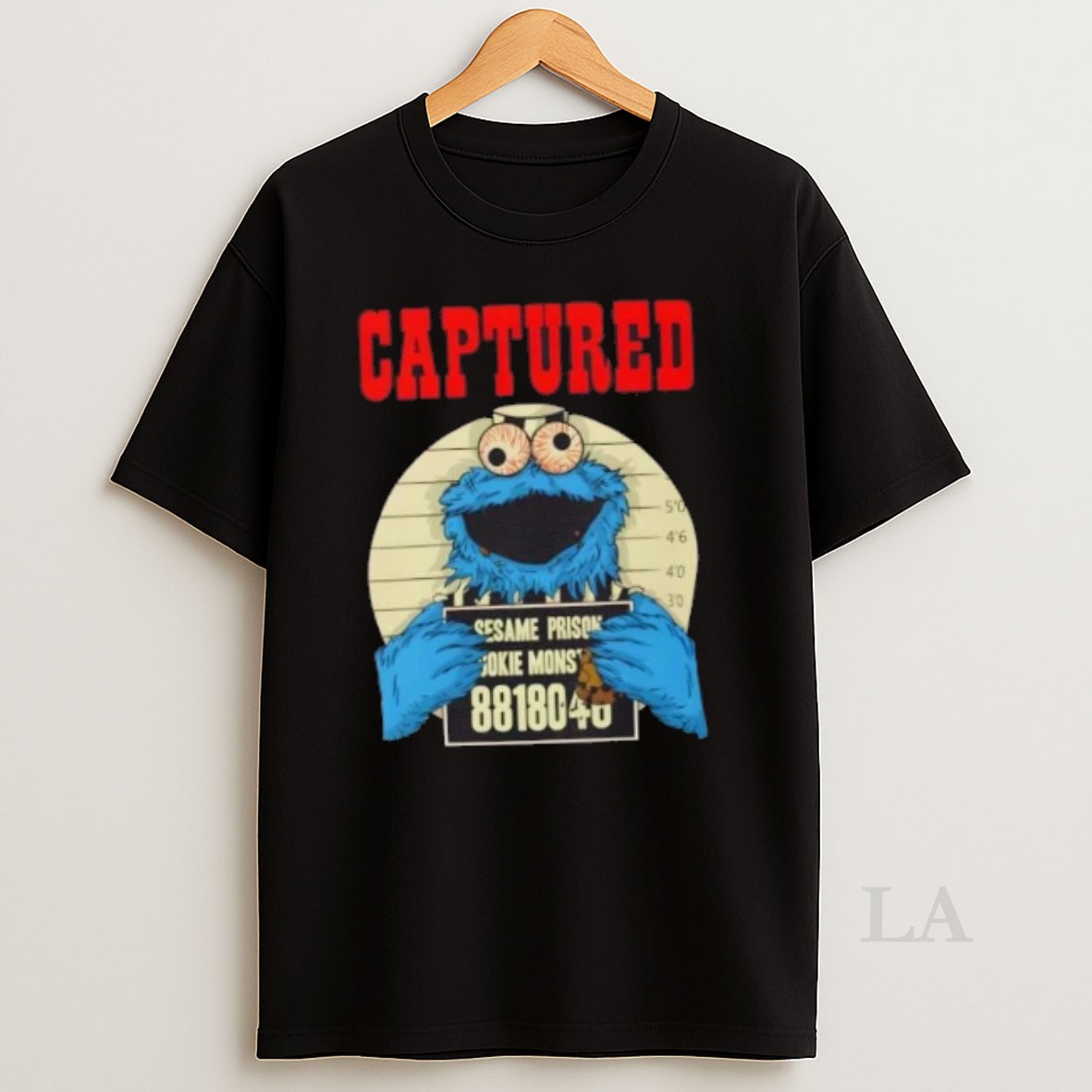 Original Captured Cookie Monster Mugshot Vintage Shirt