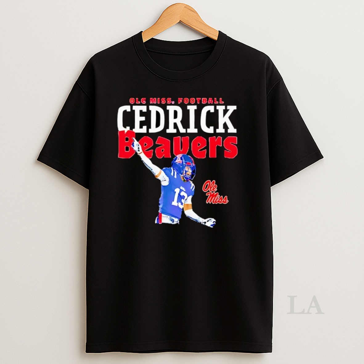Original Cedrick Beaver Ole Miss Rebel Football Shirt