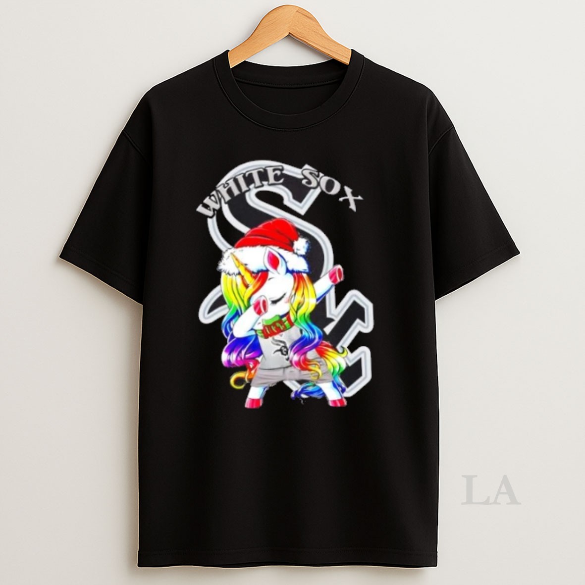 Original Chicago White Sox X Unicorn Santa Hat Dabbing Merry Christmas Shirt
