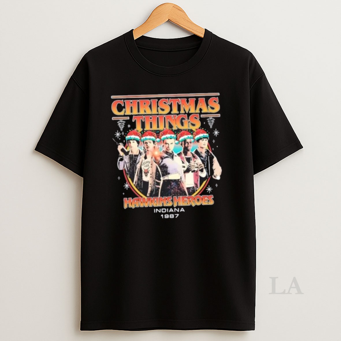 Original Christmas Things Hawkins Heroes Indiana 1987 Retro Shirt