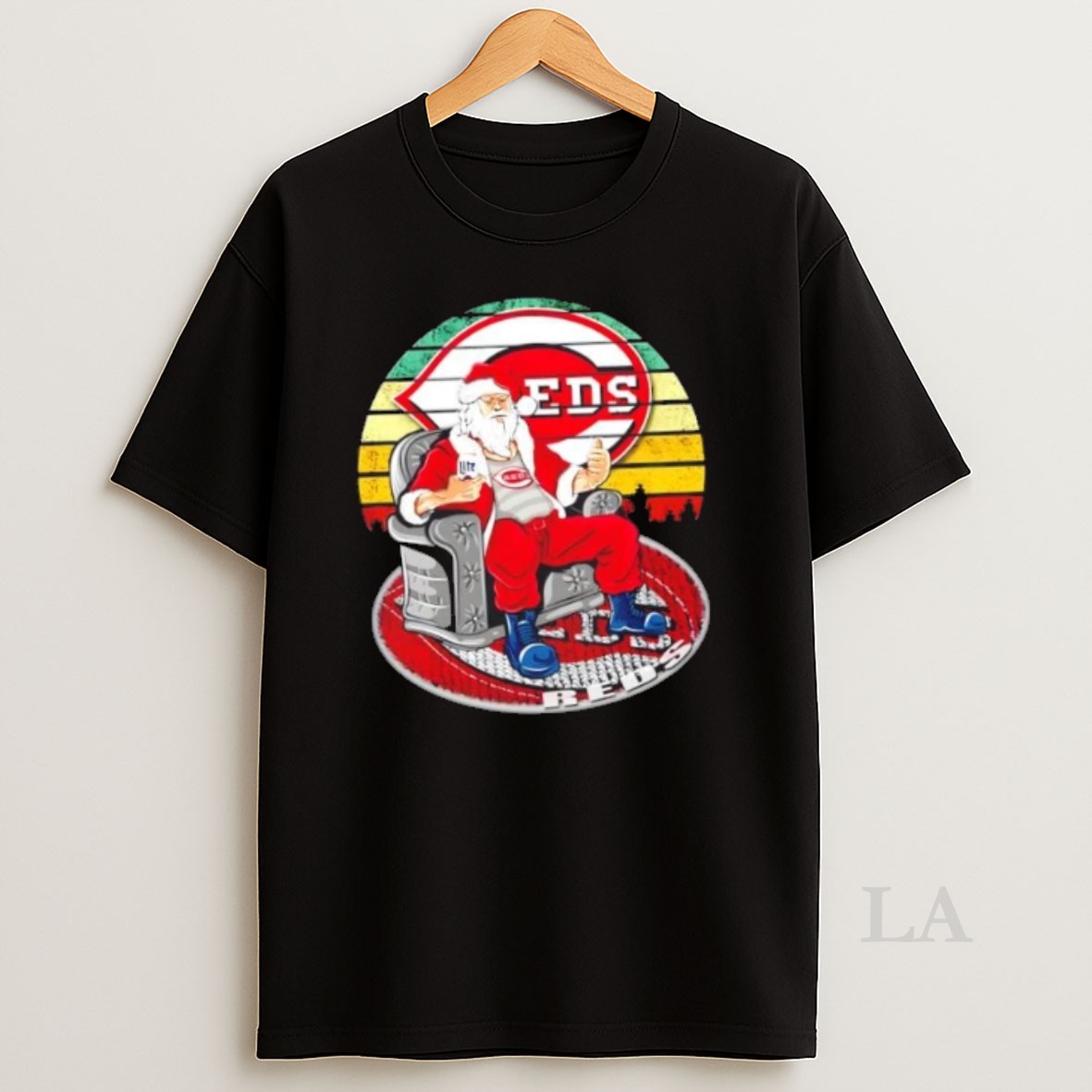 Original Cincinnati Reds X Santa Claus Christmas Vintage Shirt