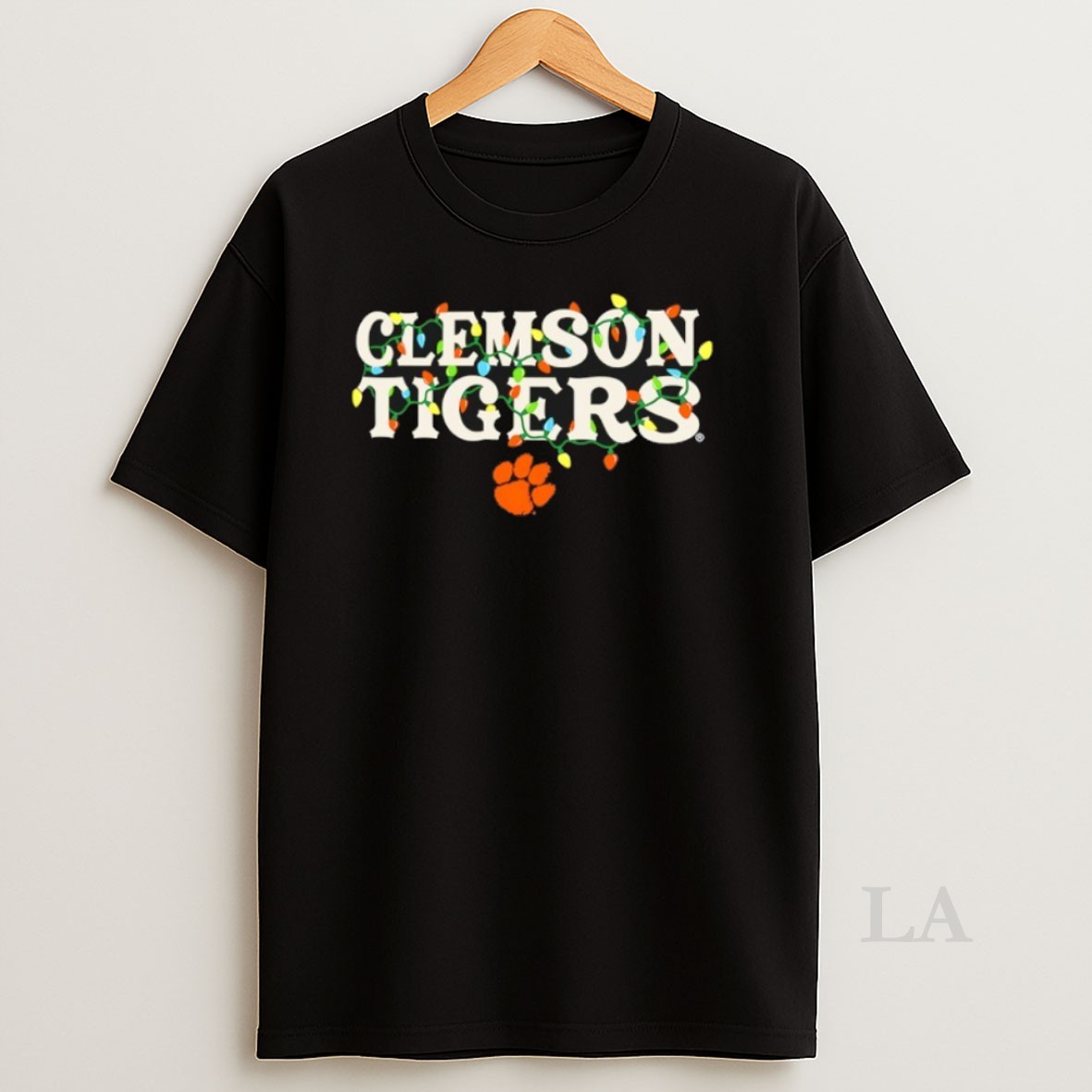 Original Clemson Tigers String Lights Christmas Shirt