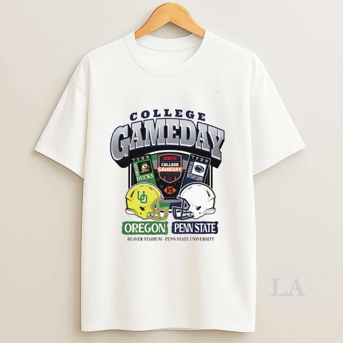 Original College Gameday Oregon Vs Penn State Ticket Shirt