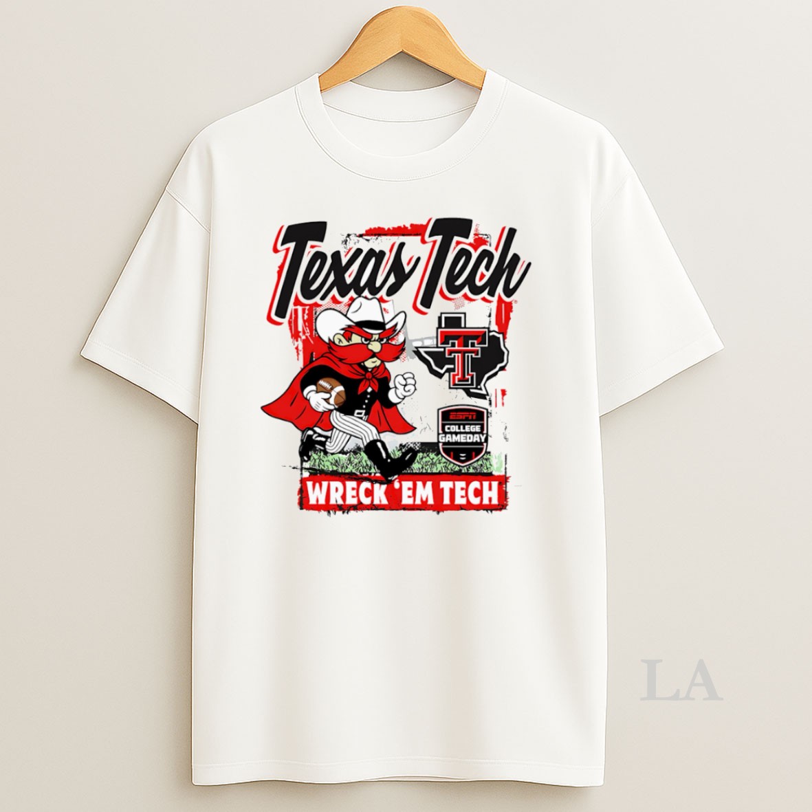 Original College Gameday Texas Tech Classic Runner Wreck Em Tech Shirt