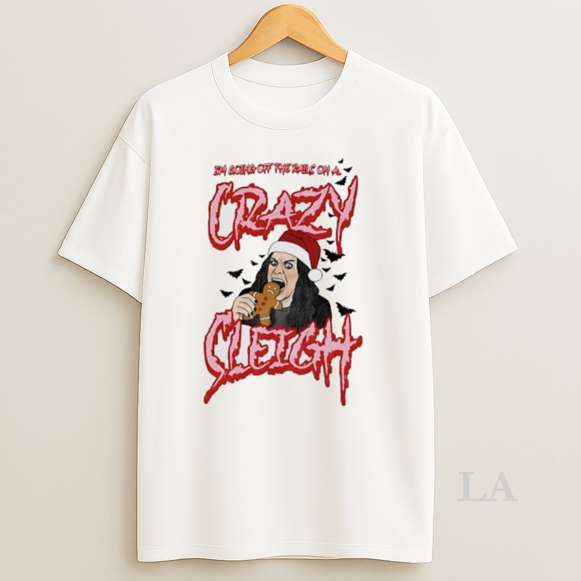 Original Crazy Sleigh Ozzy Im Going Off The Rails On A Christmas Shirt