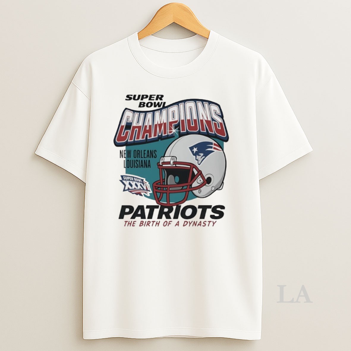Original Dave Portnoy Wearing Patriots Super Bowl Xxxvi Champions The Birth Of A Dynasty Shirt