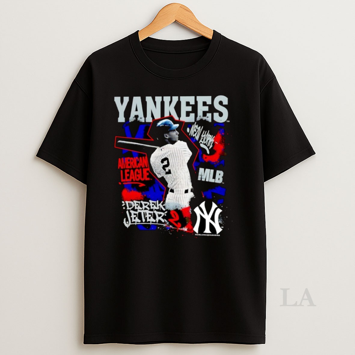 Original Derek Jeter New York Yankees Mlb Cooperstown Star Moment Shirt