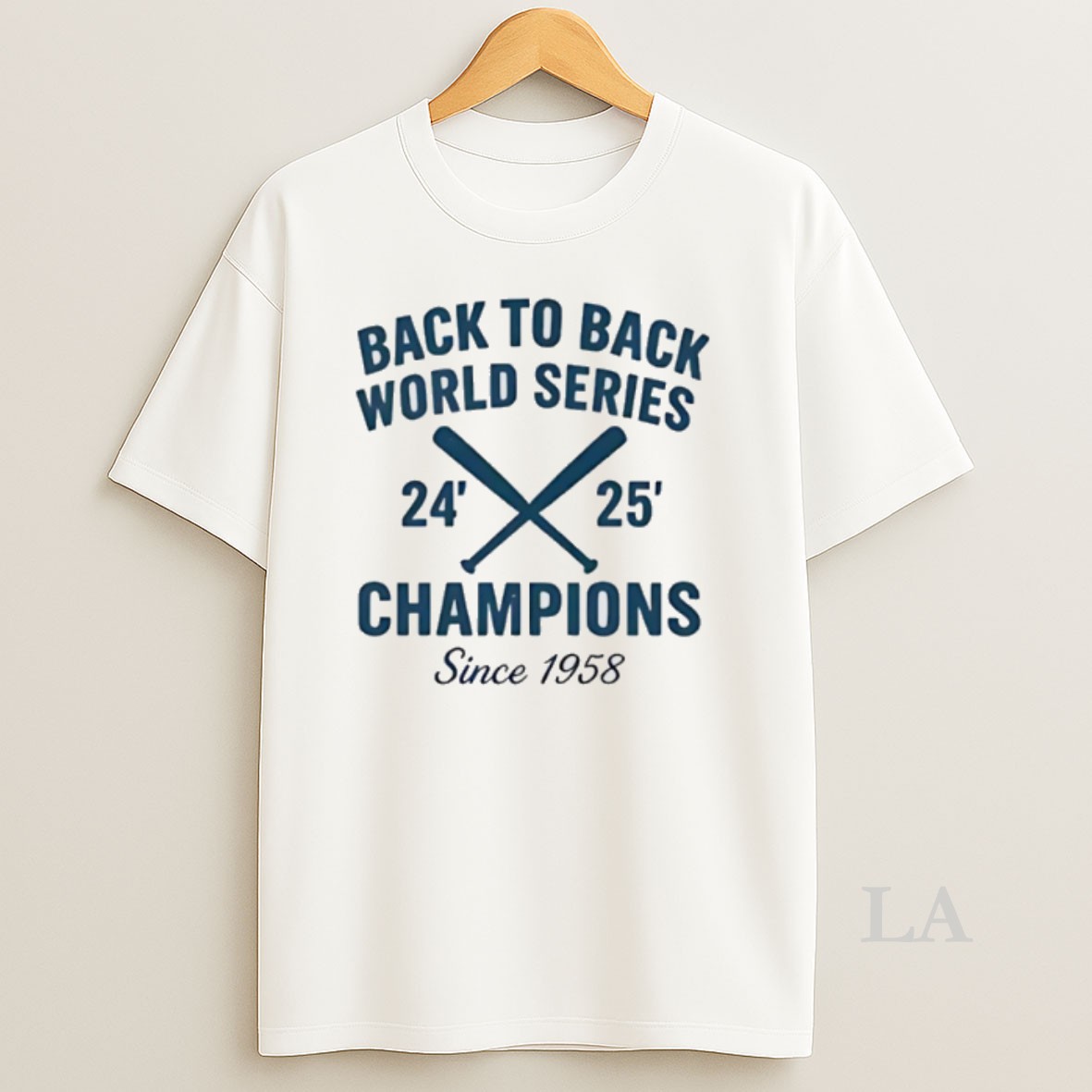 Original Dodgers 24 25 Back To Back World Series Champions Since 1958 Shirt