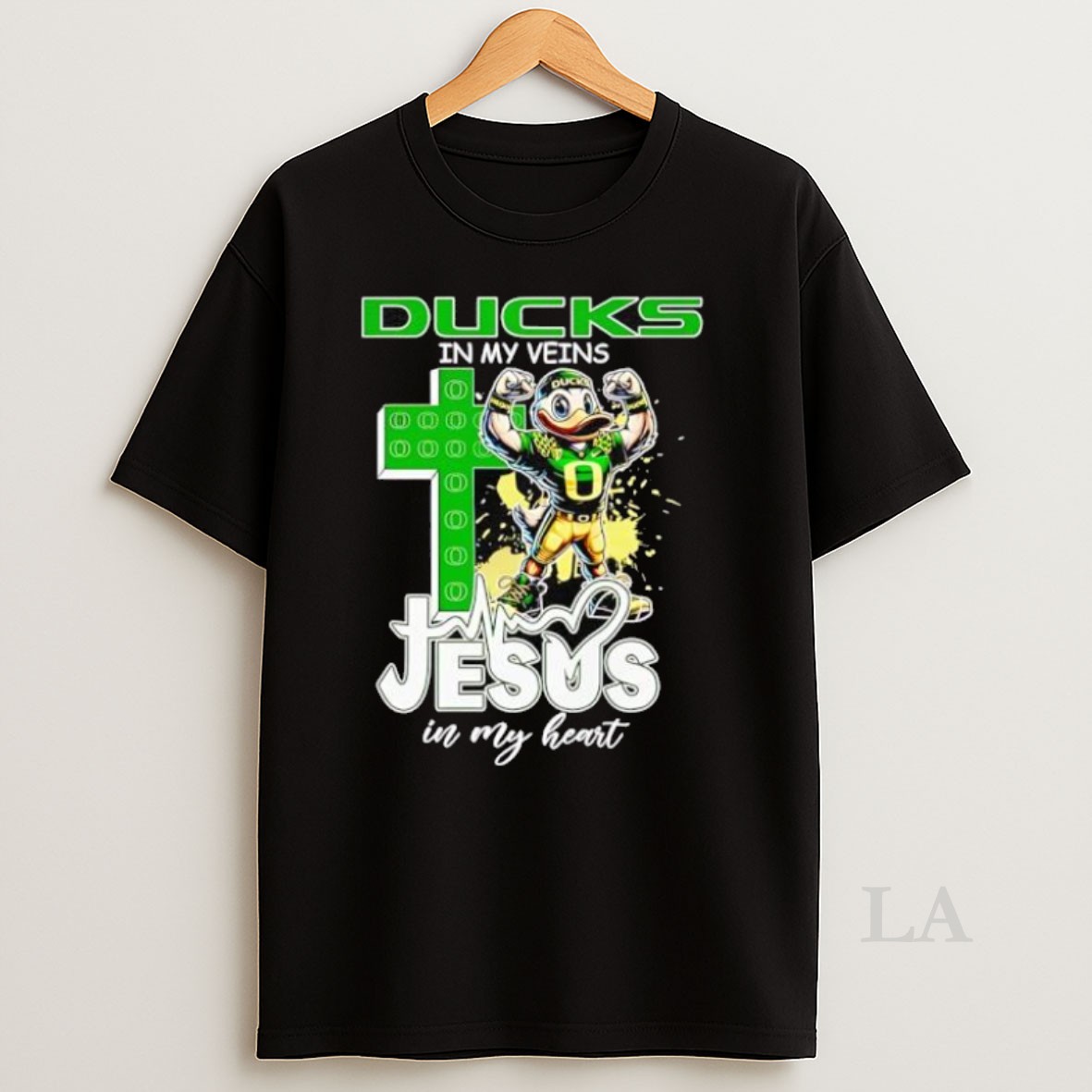 Original Ducks In My Veins Jesus In My Heart Mascot 2025 Shirt