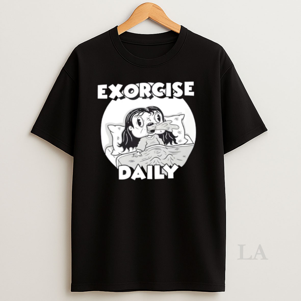 Original Exorcise Daily Cartoon Horror Parody Shirt