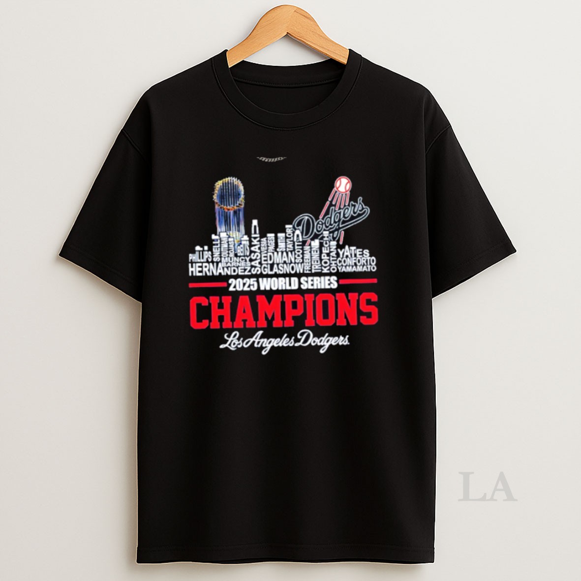 Original Funny Los Angeles Dodgers 2025 World Series Champs Skyline Shirt