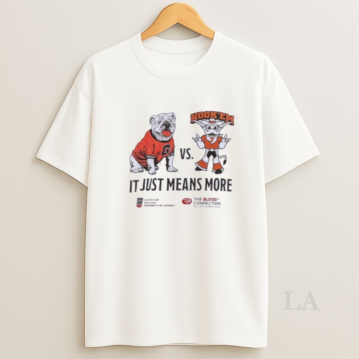 Original Georgia Vs Texas 2025 It Just Means More Mascot Shirt