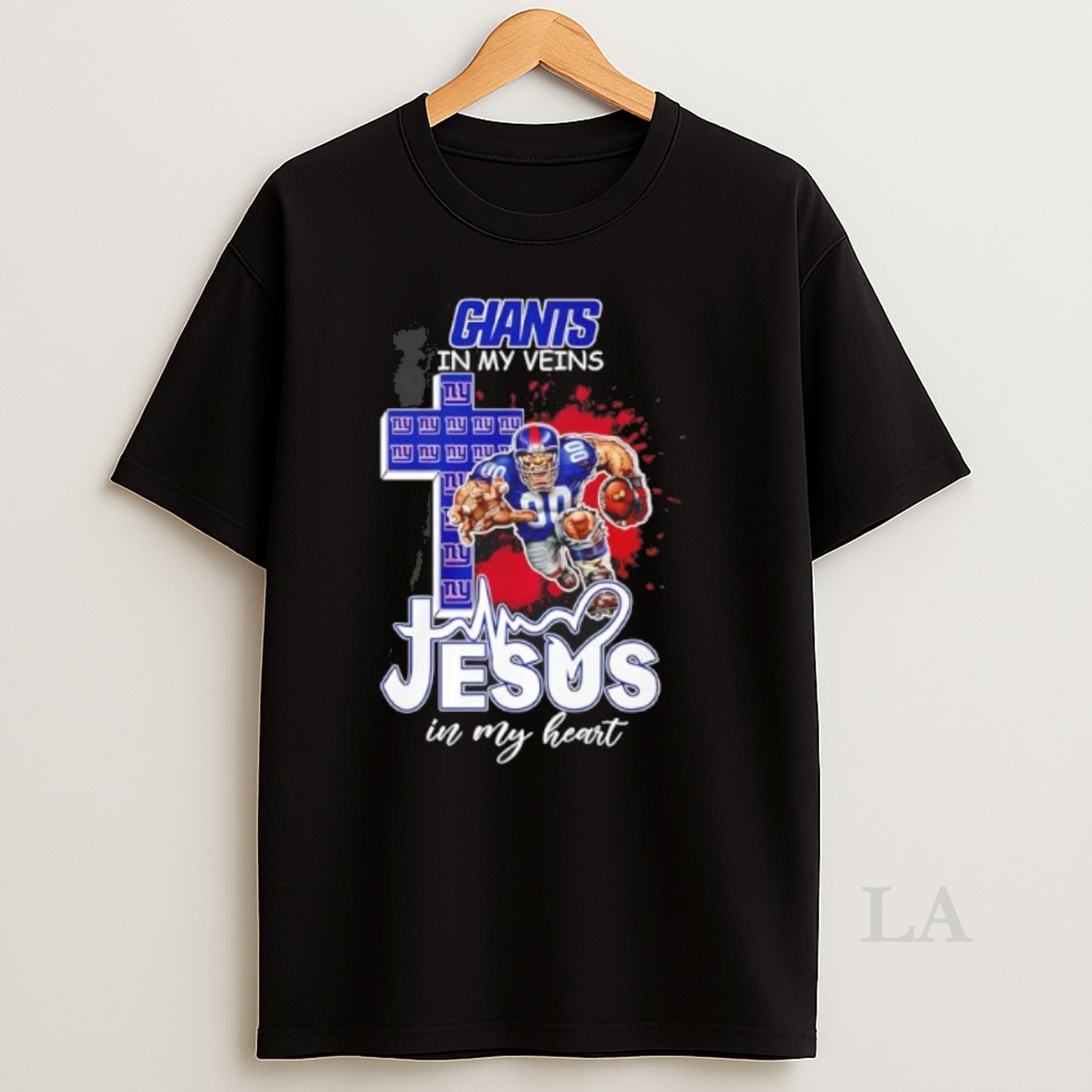 Original Giants In My Veins Jesus In My Heart Shirt