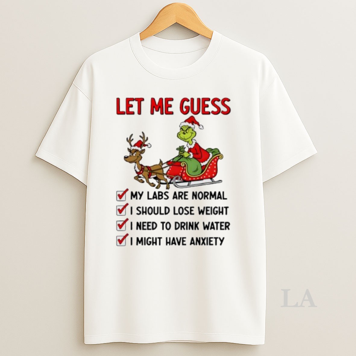 Original Grinch Let Me Guess My Labs Are Normal I Should Lose Weight Christmas Shirt