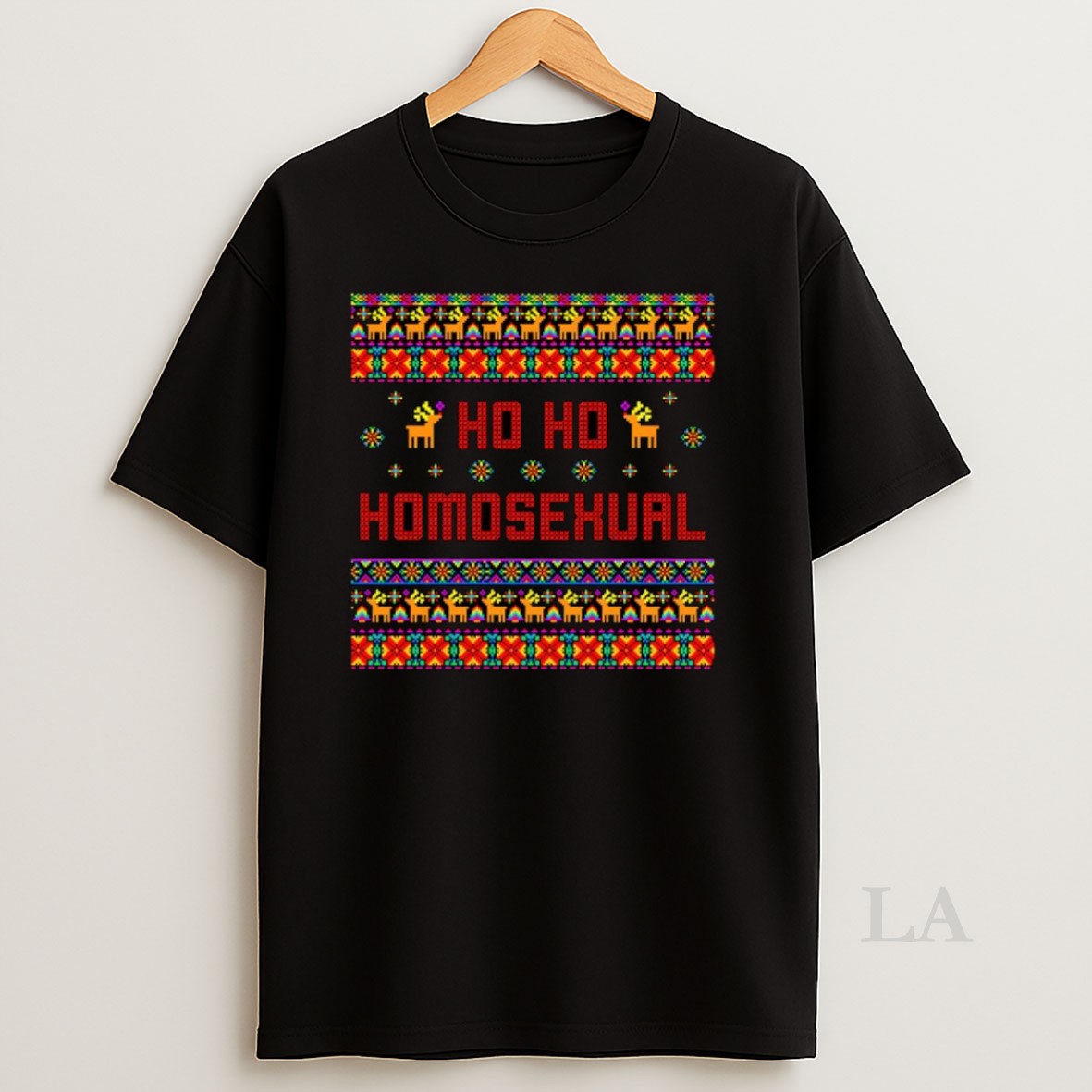 Original Ho Ho Ho Homosexual Ugly Christmas Shirt