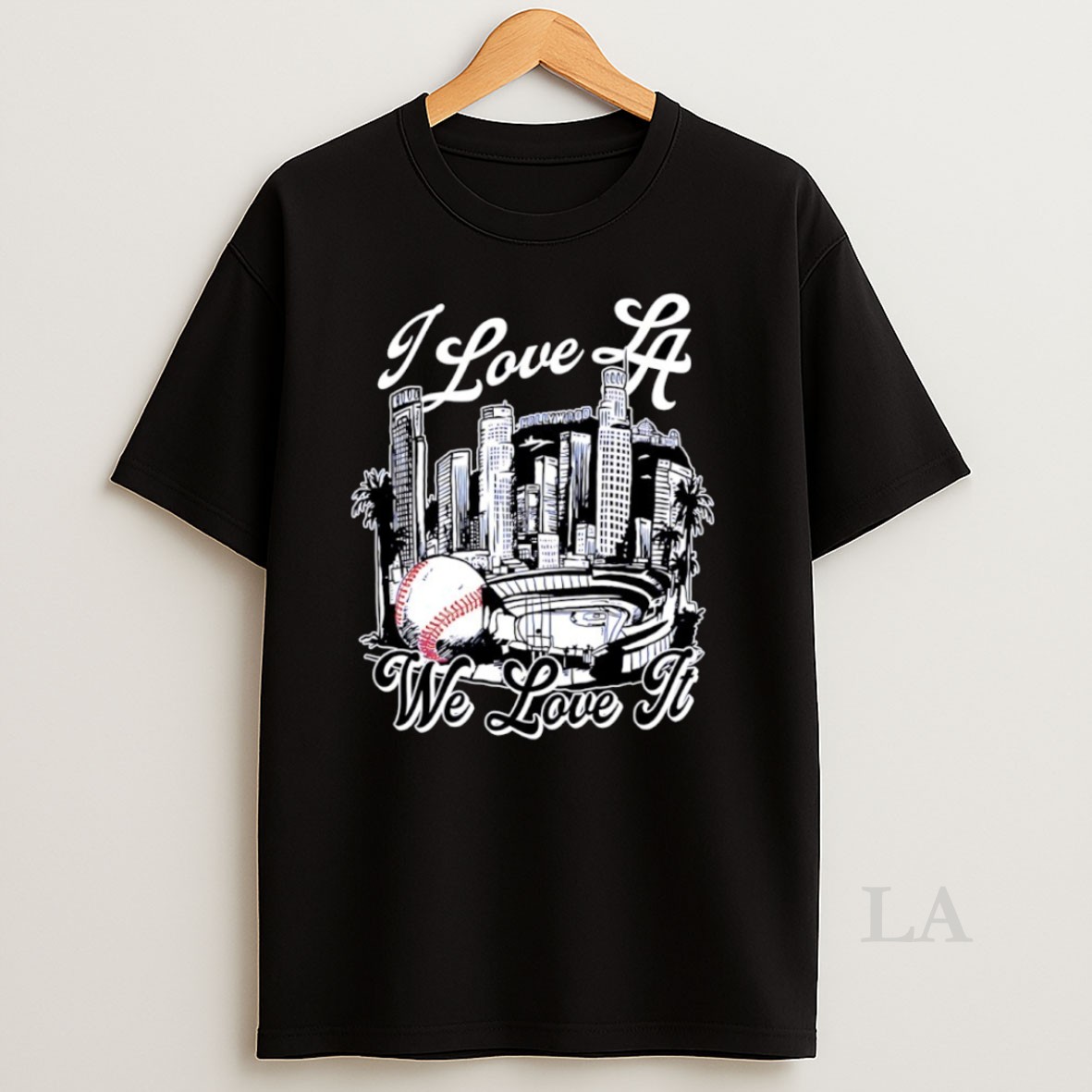 Original I Love La We Love It Los Angeles Dodgers 2025 World Series Champions Skyline City Shirt