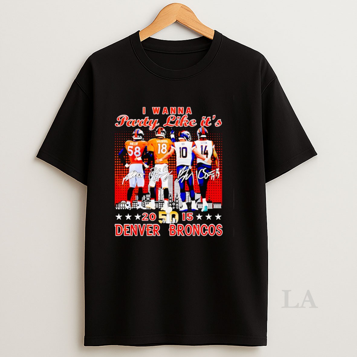 Original I Wanna Party Like Its 2015 Denver Broncos Shirt