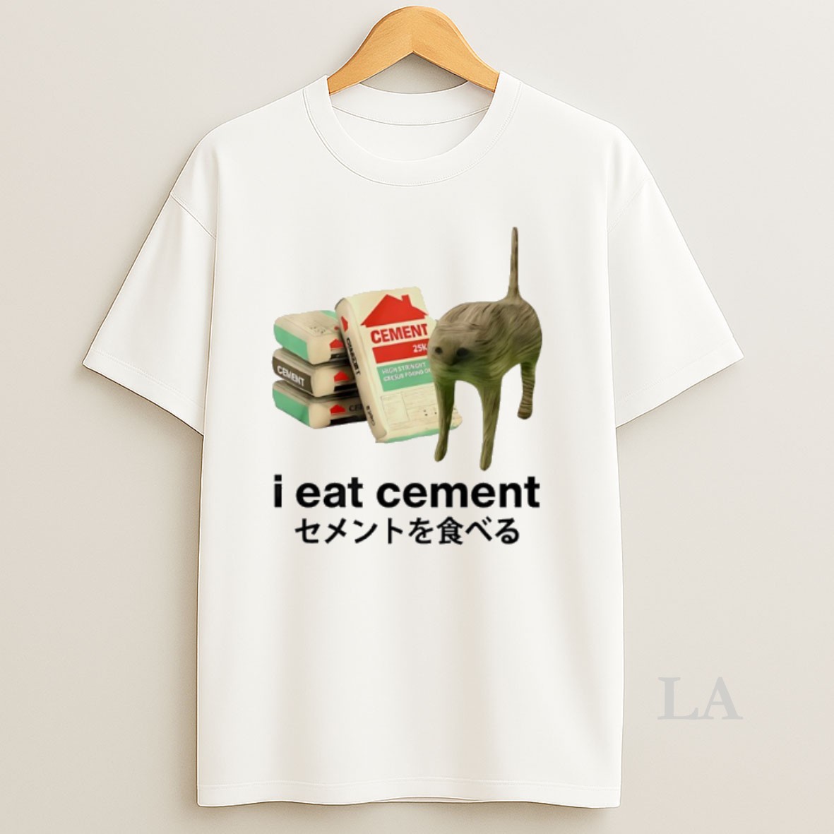 Original I Eat Cement Cat Meme Shirt