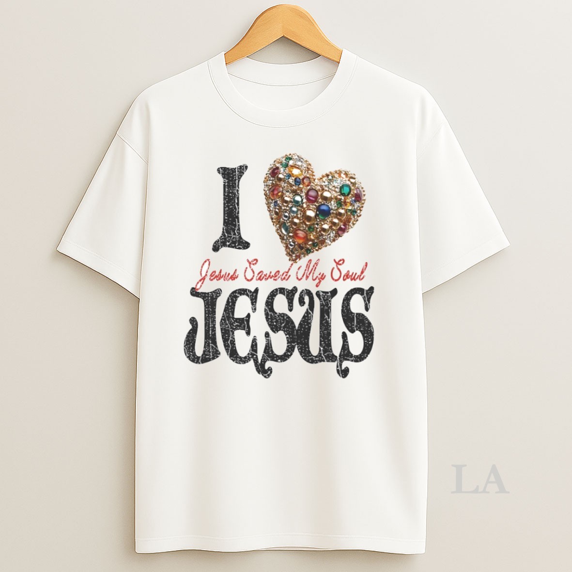 Original I Love Saved My Soul Jesus Circle Shirt