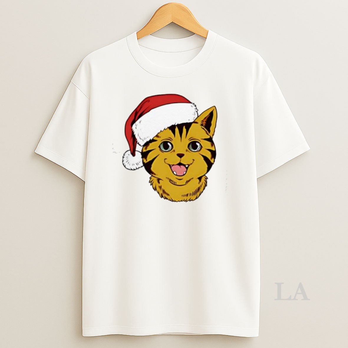 Original Im Feline Festive Cat Hat Santa Shirt