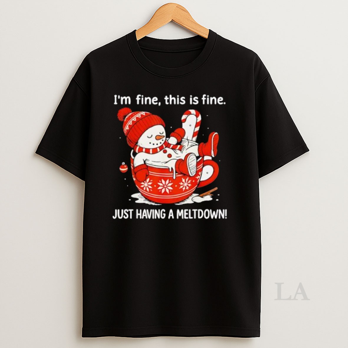 Original Im Fine This Is Fine Just Having Meltdow Cute Shirt