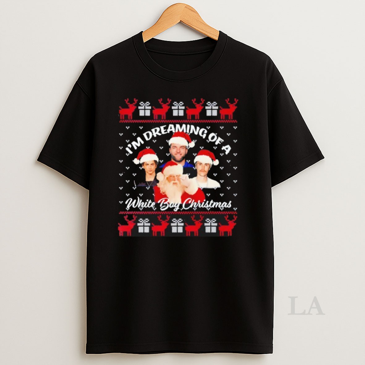 Original Im Dreaming Of A White Boy Christmas Ugly Christmas Shirt