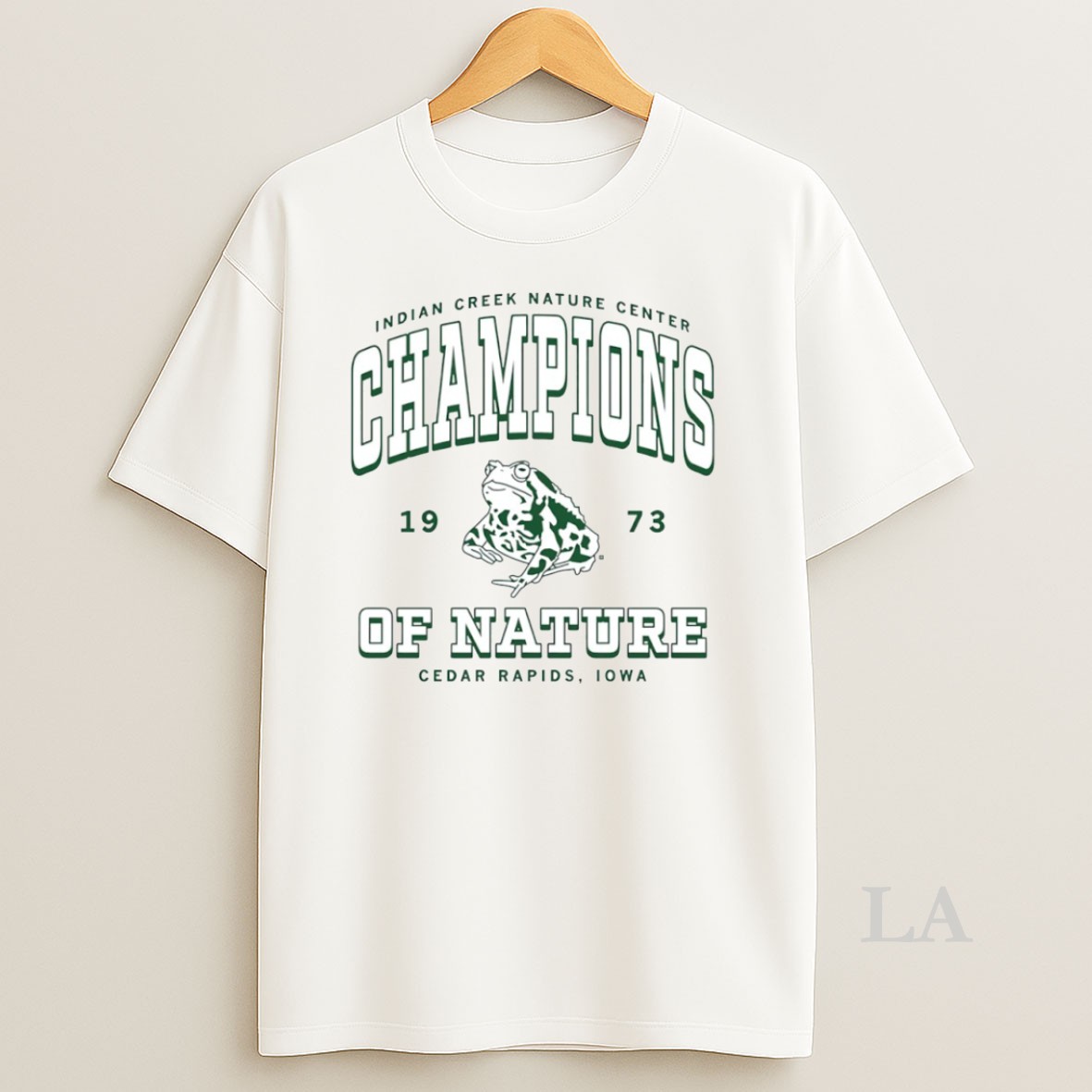 Original Indian Creek Nature Center Champions Of Nature 1973 Circle Shirt