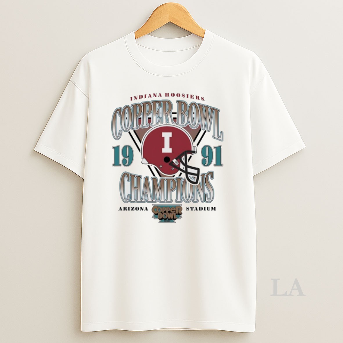Original Indiana Hoosiers 1991 Copper Bowl Champions Arizona Stadium Shirt