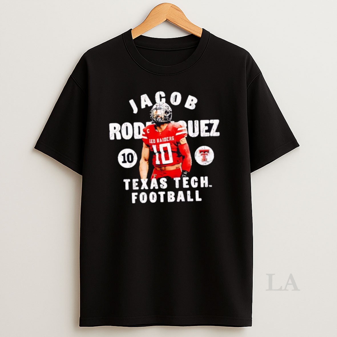 Original Jacob Rodriguez Portrait Texas Tech Red Raiders Shirt
