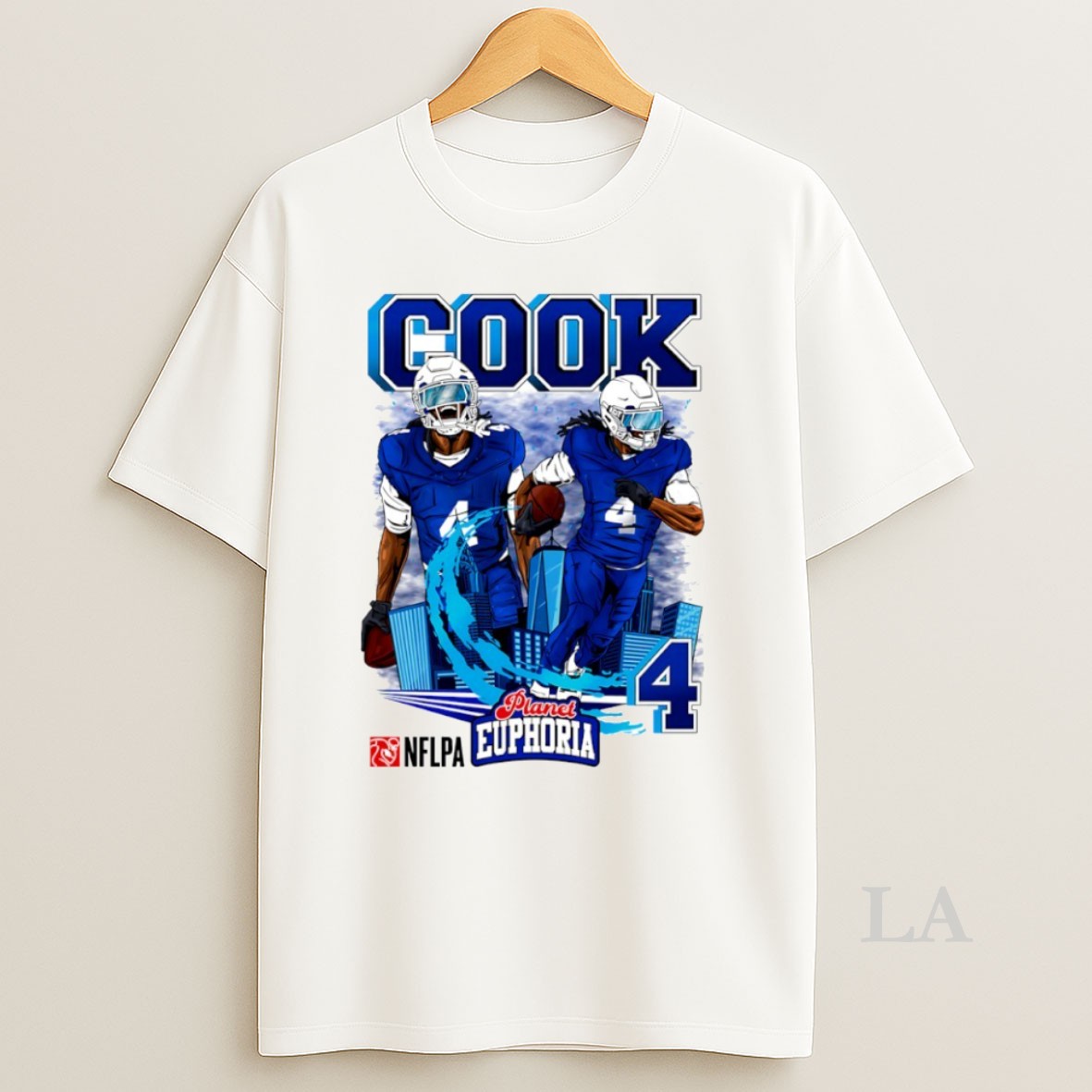 Original James Cook 4 Buffalo Bills Football Skyline Comic Circle Shirt