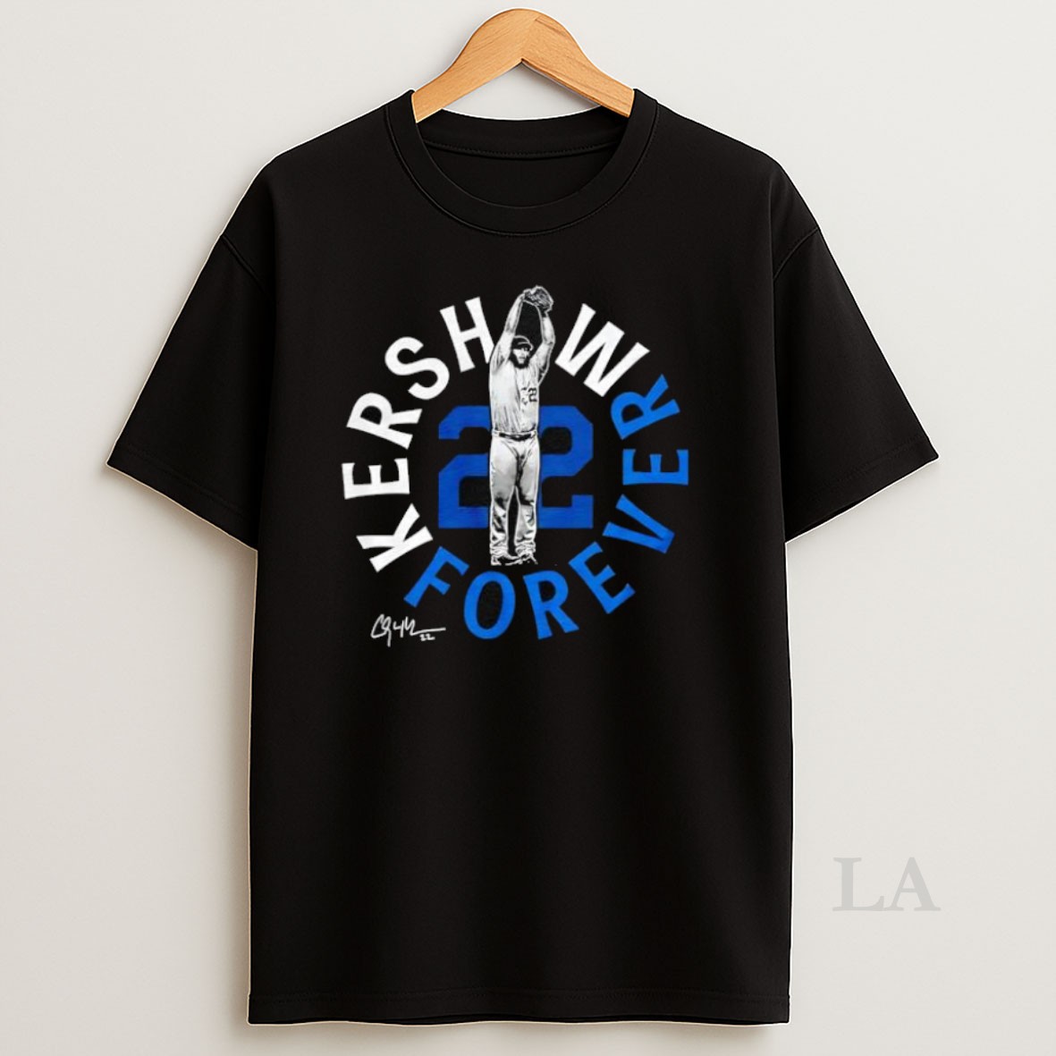 Original Kershaw Forever 22 Signature Los Angeles Dodgers Shirt