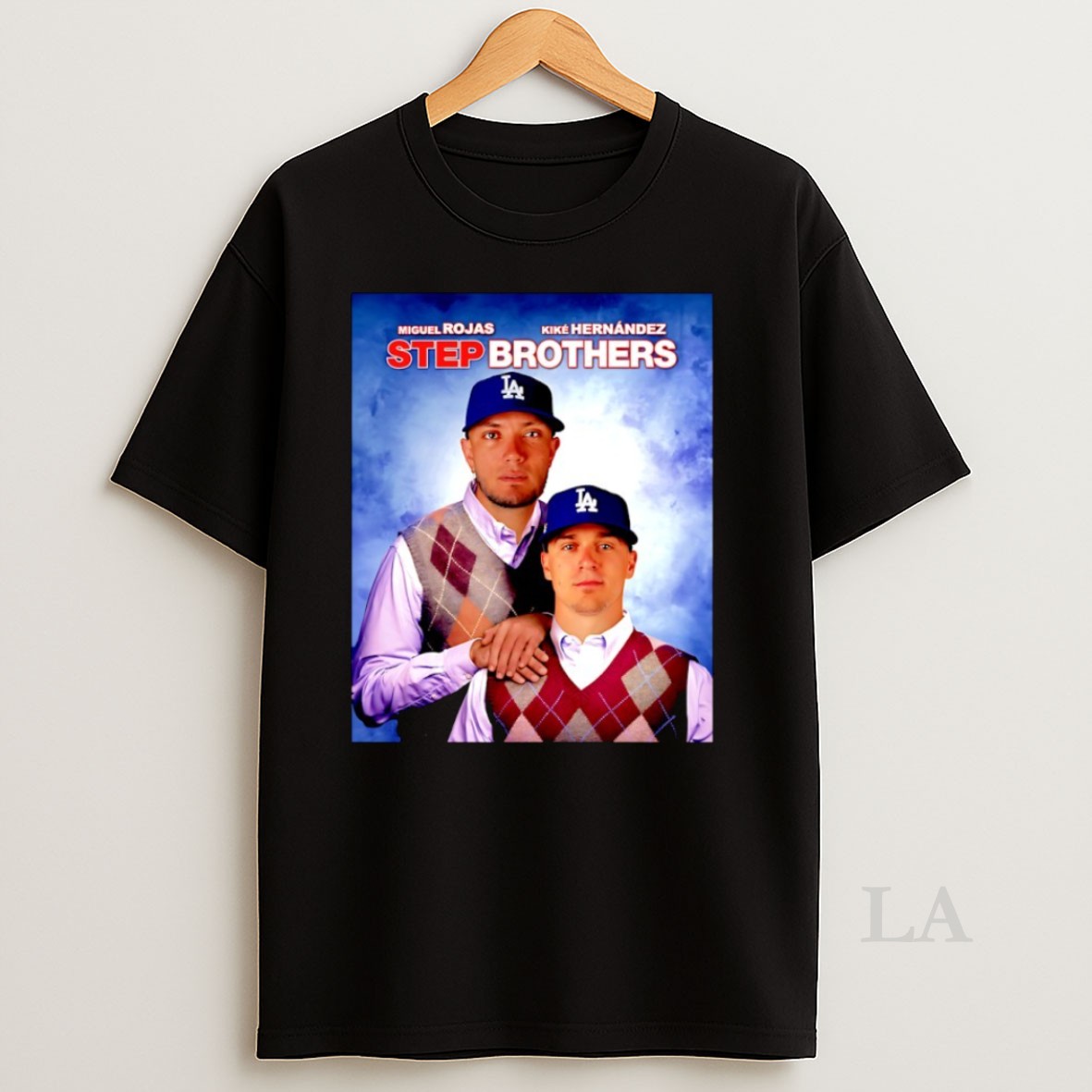 Original Kike Hernandez And Miguel Rojas Step Brothers Los Angeles Dodgers Mlb Shirt