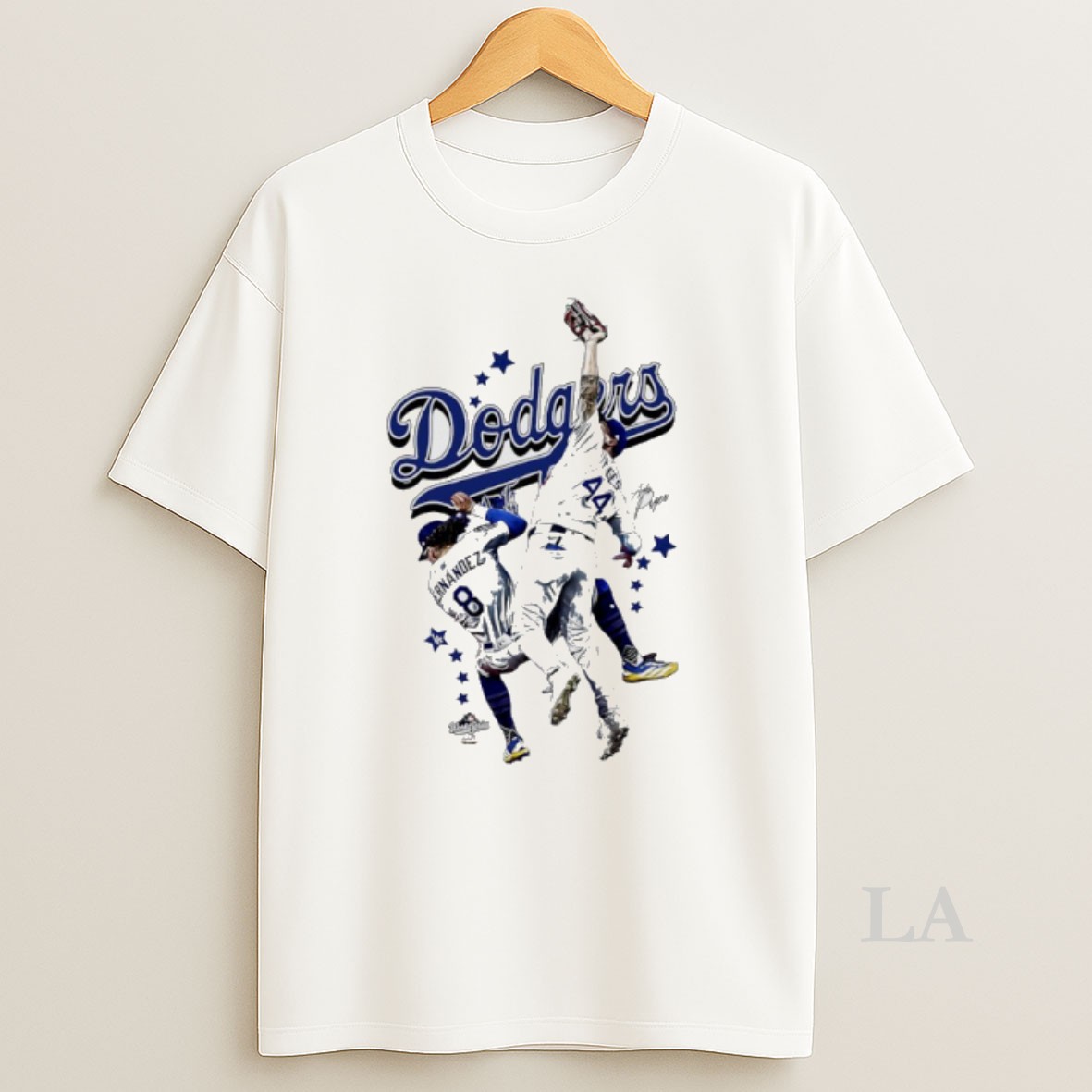 Original La Dodgers Andy Pages And Enrique Hernandez 2025 World Series Champs Signatures Shirt