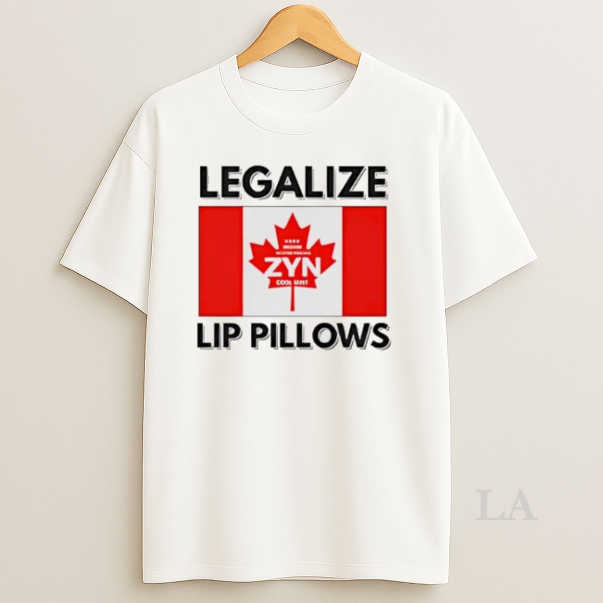 Original Legalize Lip Pillows Zyn Canadian Flag Shirt