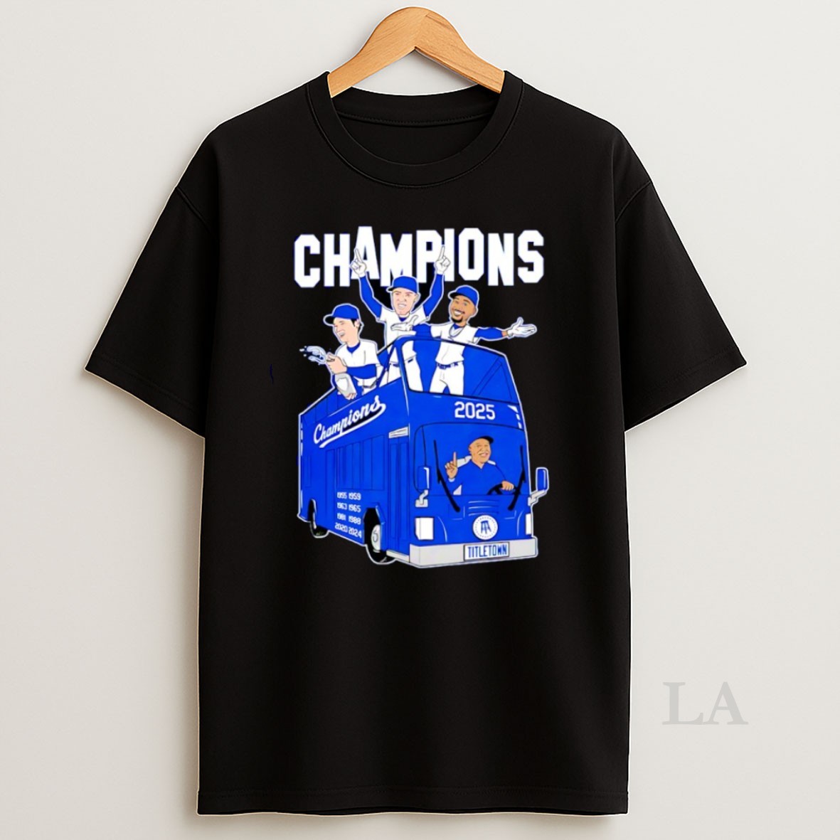 Original Los Angeles Dodgers 2025 Mlb World Series Champions The Parade Bus Shirt