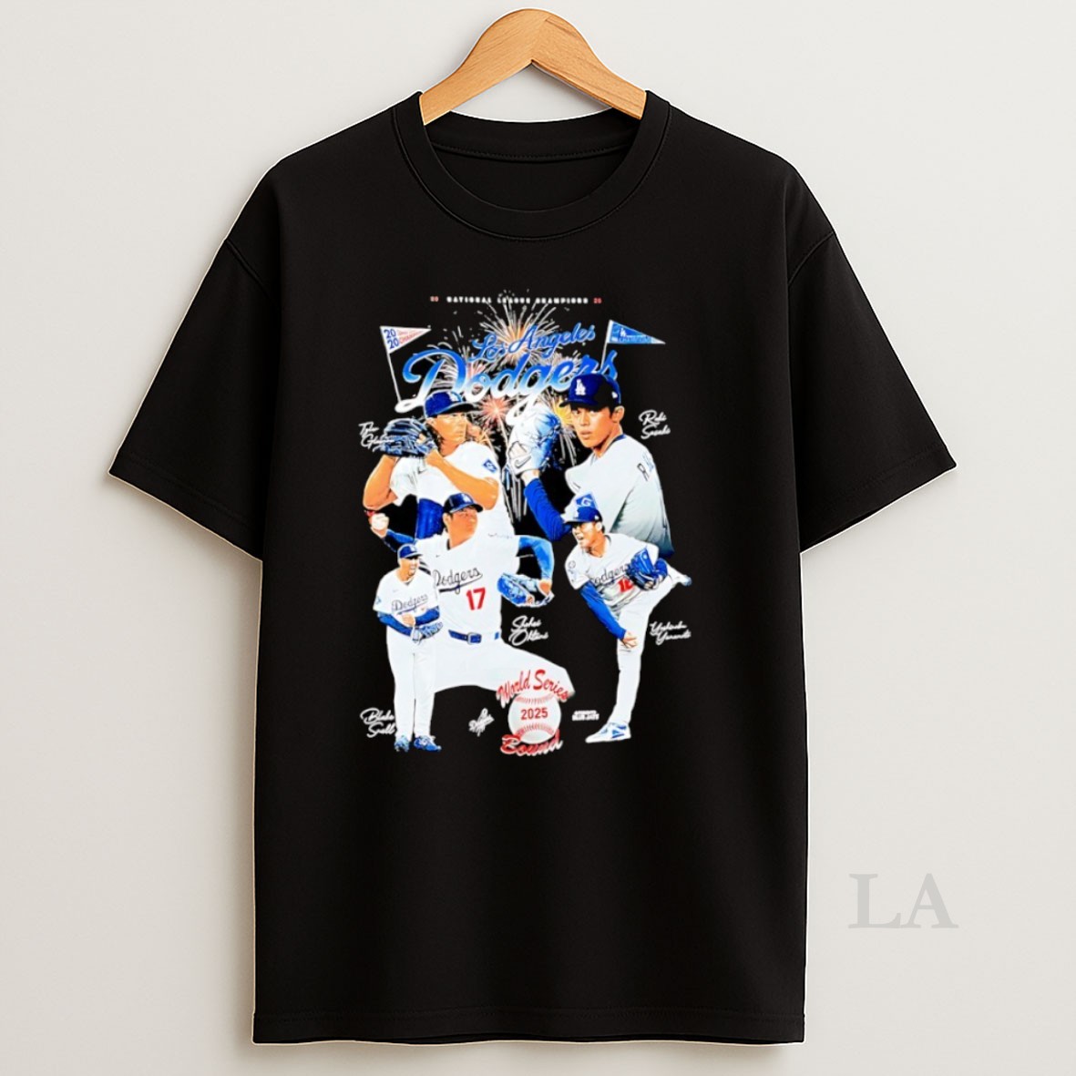 Original Los Angeles Dodgers 2025 World Series Bound Signature Shirt