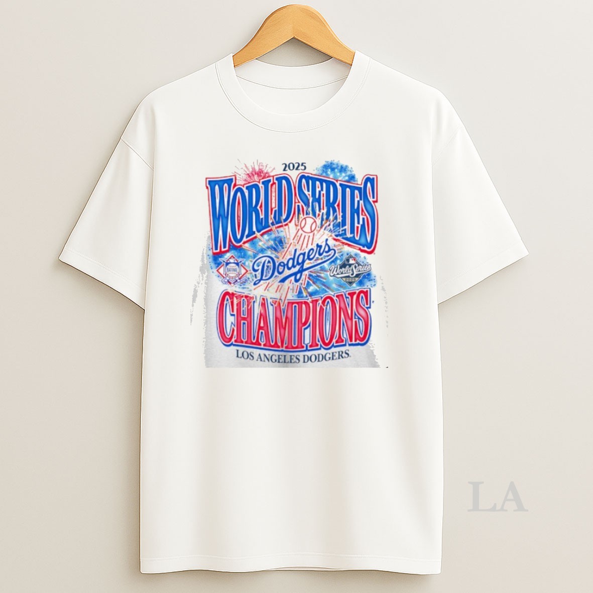 Original Los Angeles Dodgers 2025 World Series Champions Fireworks Shirt