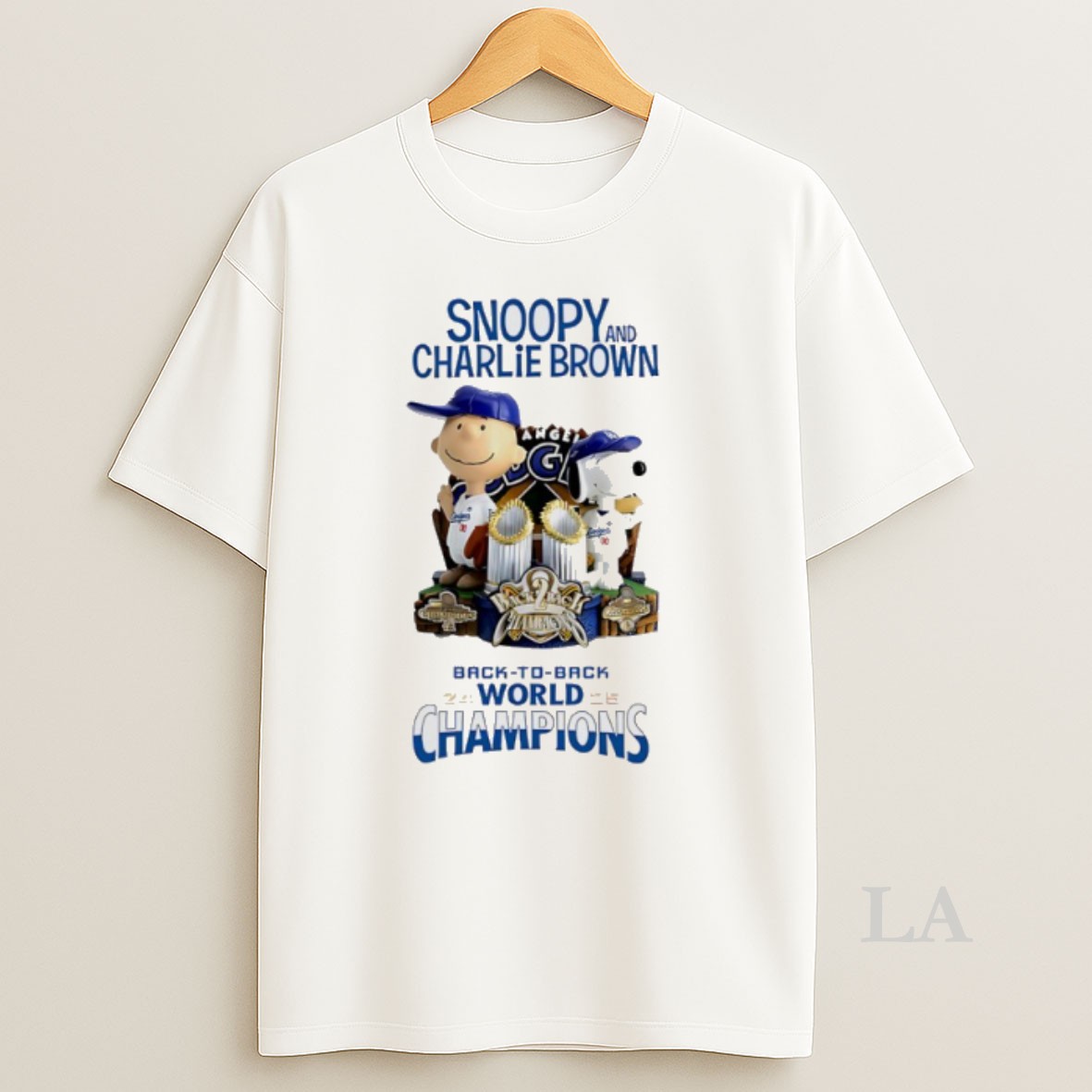 Original Los Angeles Dodgers X Snoopy Peanuts 2025 World Series Back To Back Champions Shirt