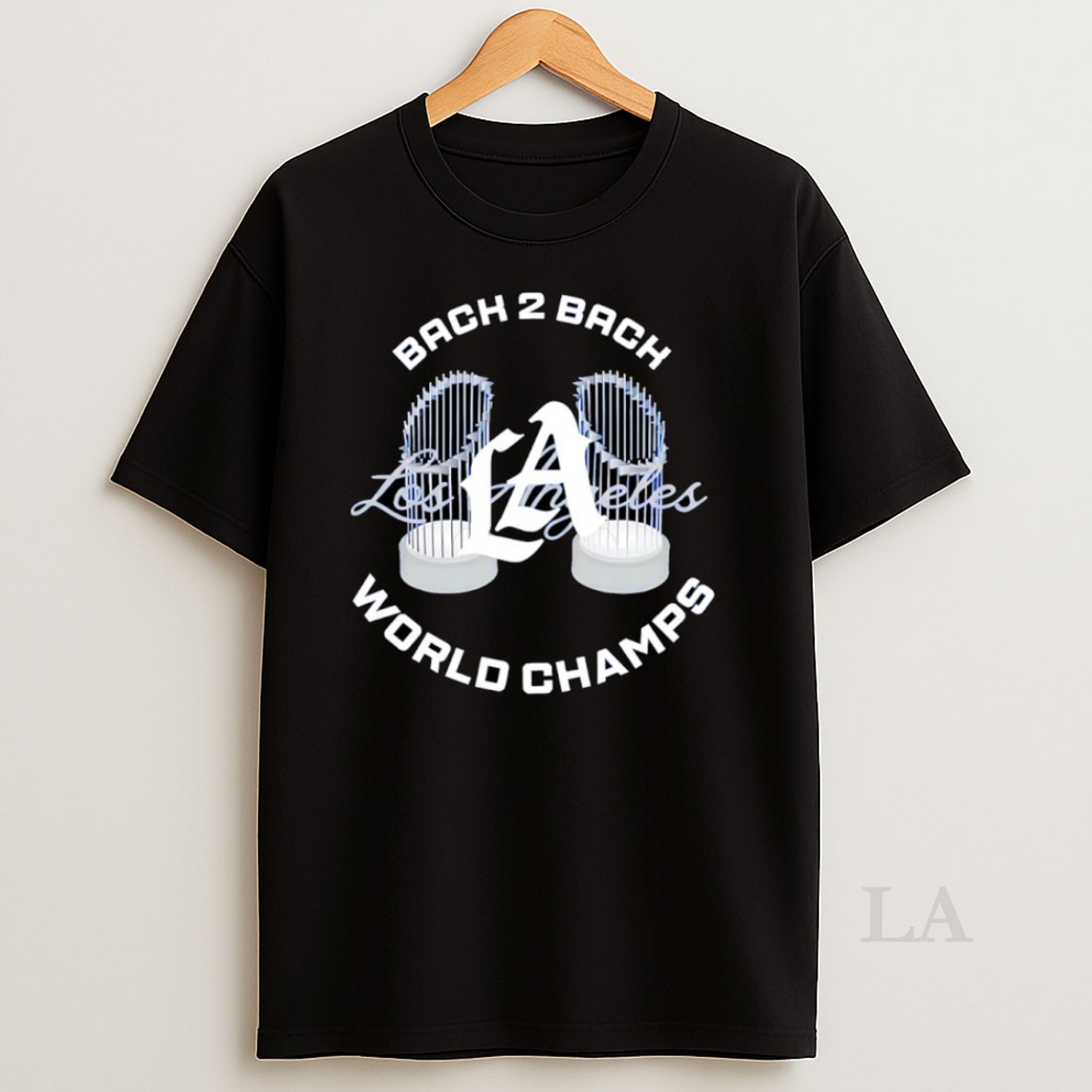 Original Los Angeles Baseball Back 2 Back World Champs Trophies Shirt