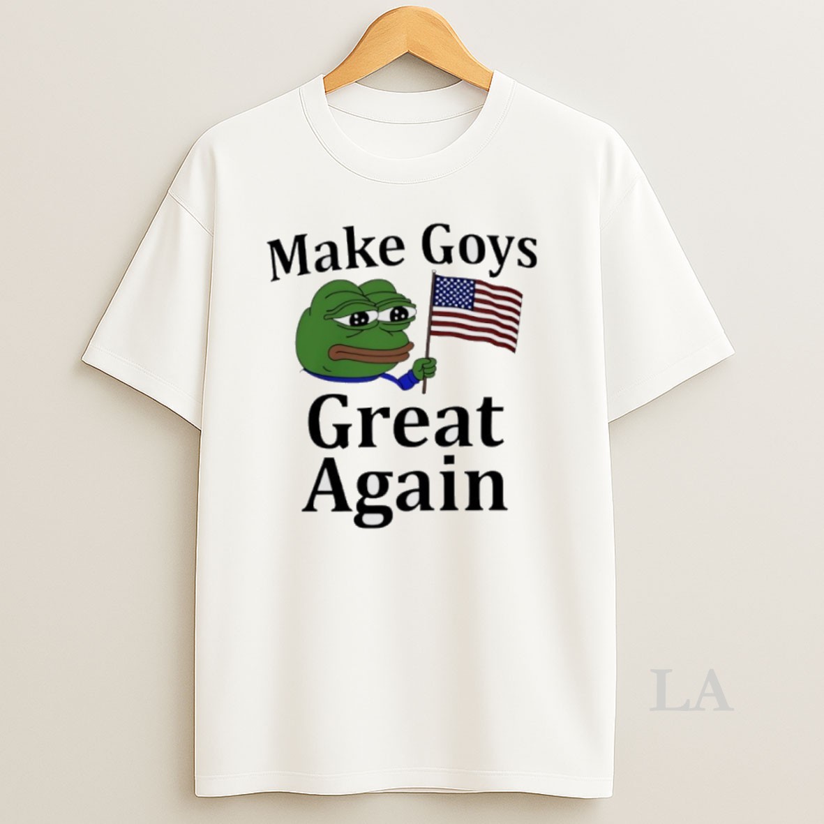 Original Make Goys Great Again Pepe The Frog American Flag Shirt