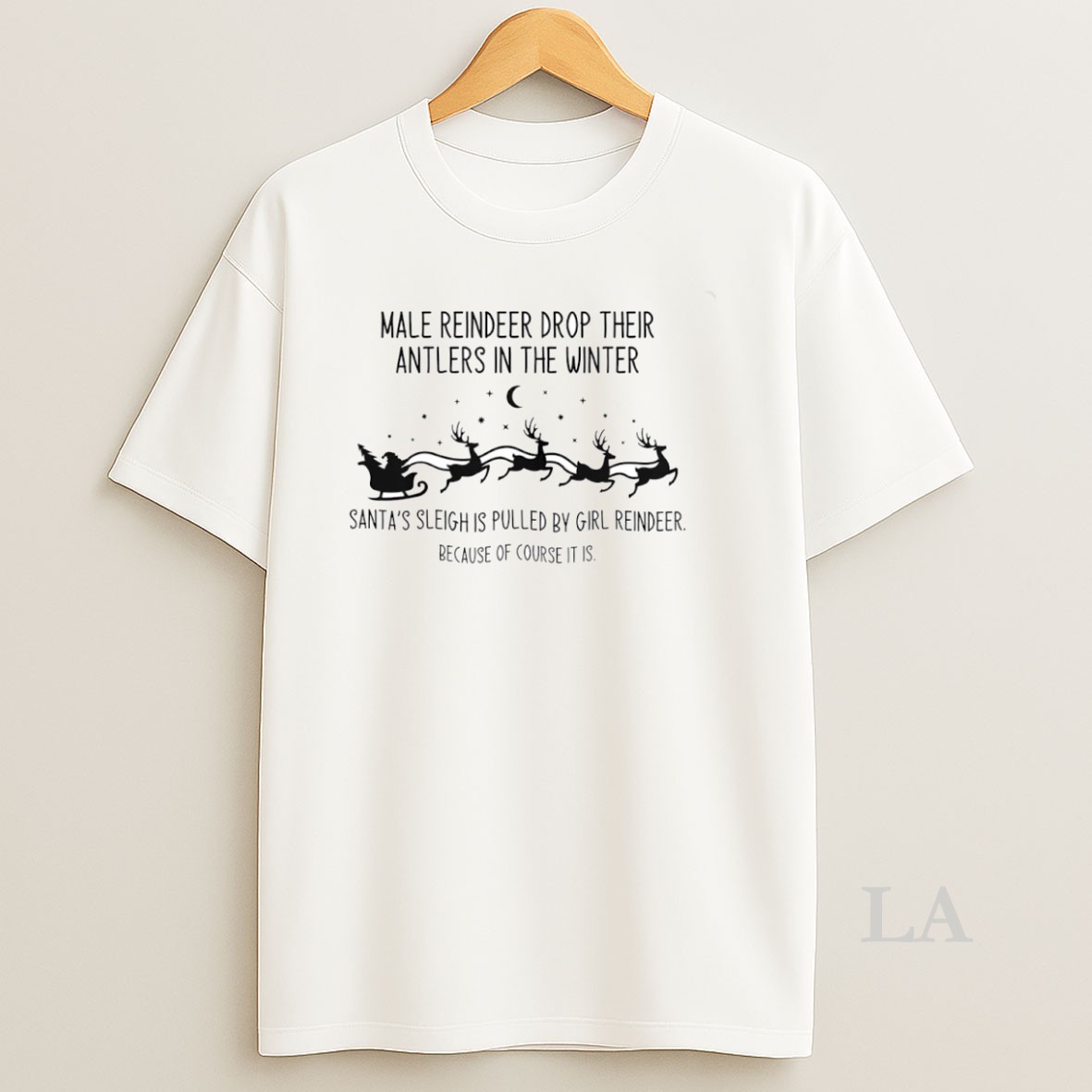 Original Male Reindeer Drop Their Antlers In The Winter Circle Shirt