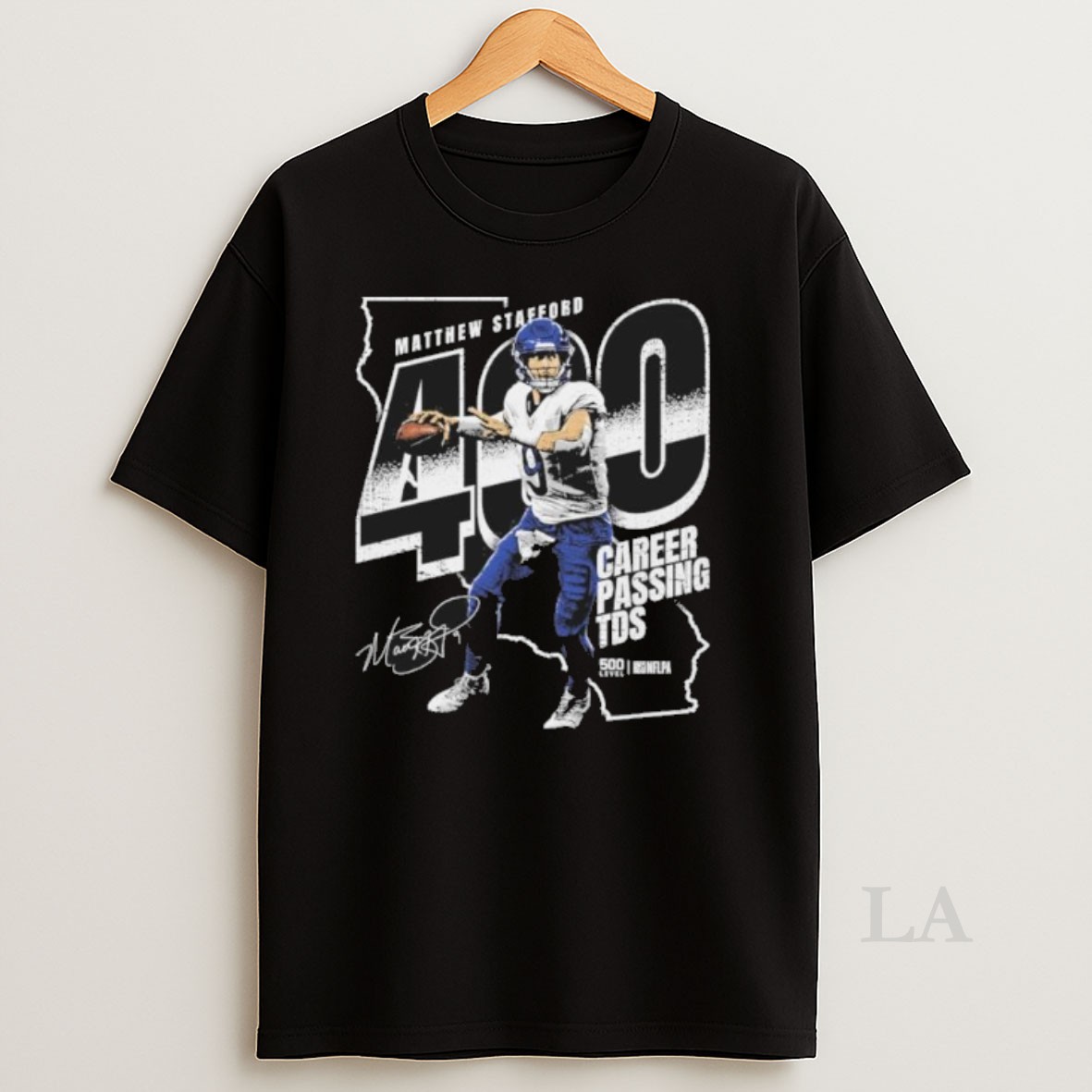 Original Matthew Stafford Los Angeles Rams 400 Club Shirt