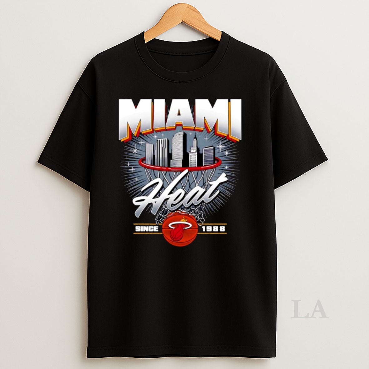 Original Miami Heat Since 1988 Nba Skyline City Shirt