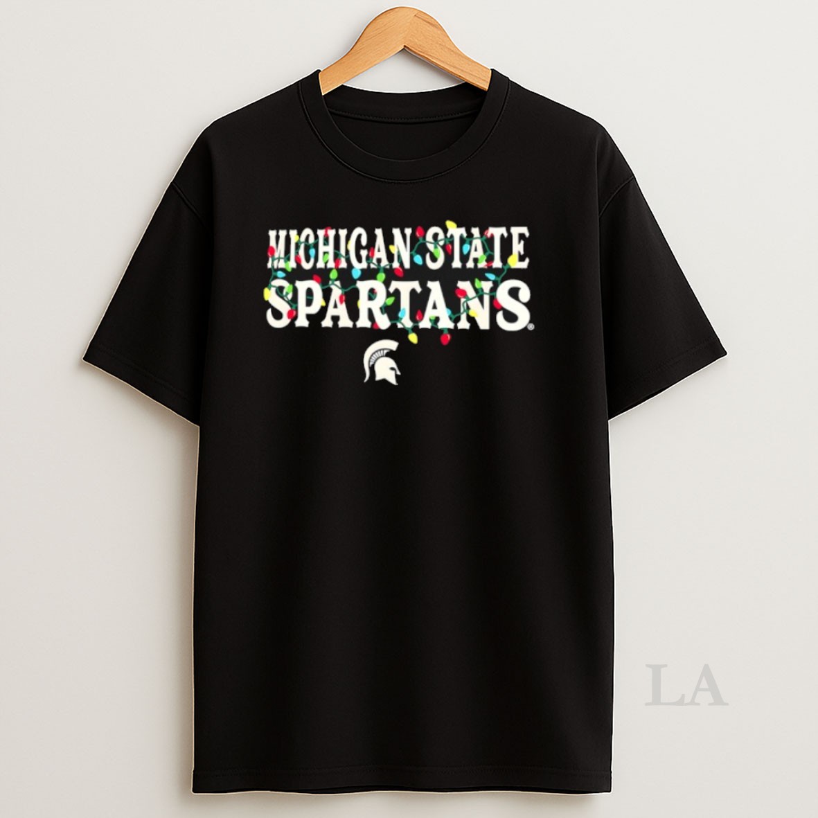 Original Michigan State Spartans String Lights Christmas Shirt