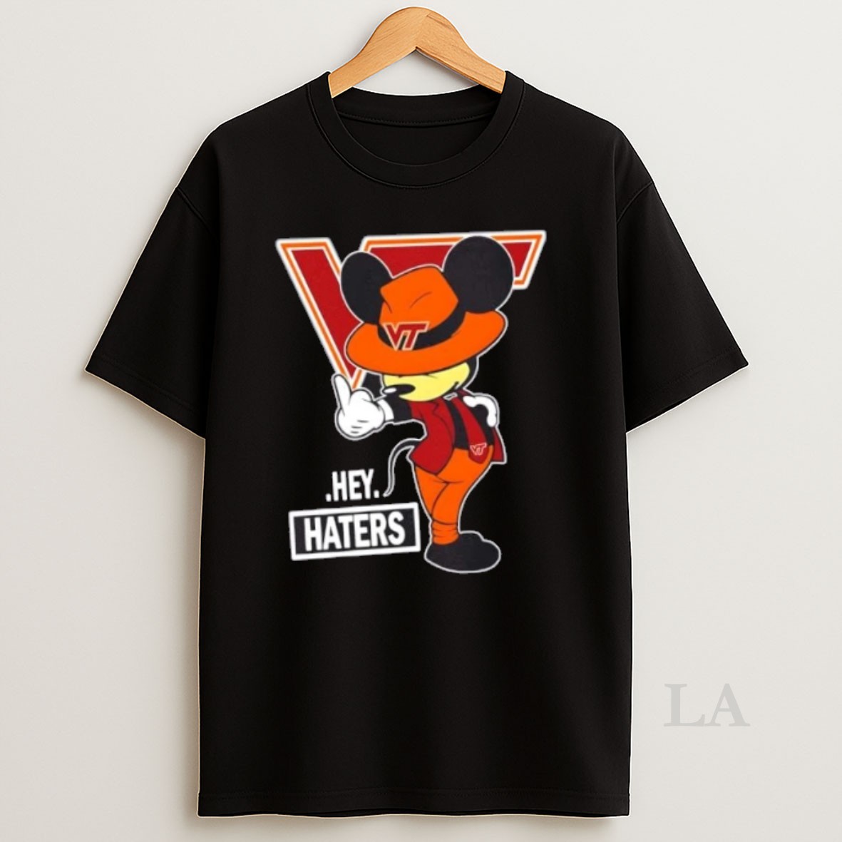 Original Mickey Hey Hater Virginia Tech Hokies Football Shirt