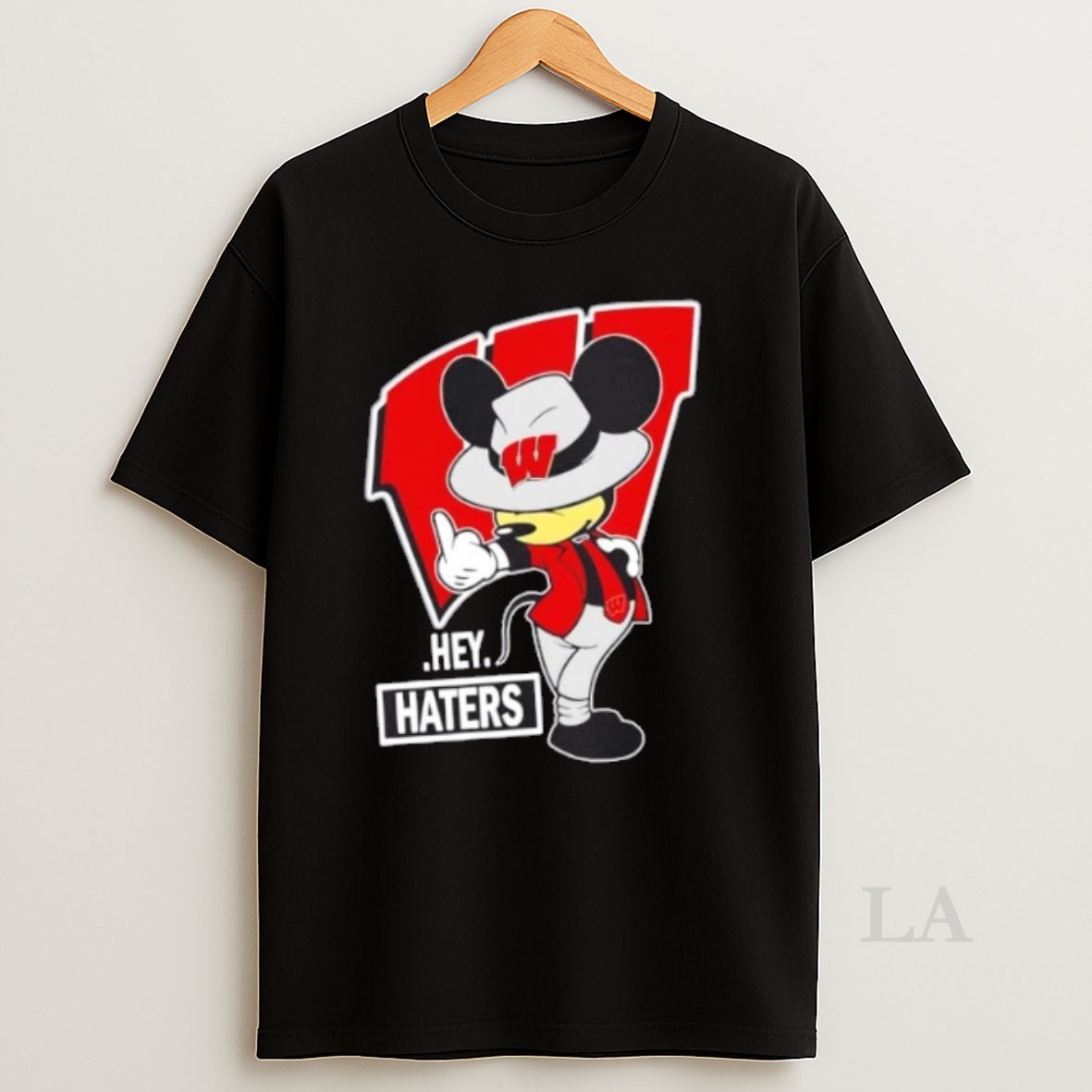 Original Mickey Hey Hater Wisconsin Badgers Football Shirt