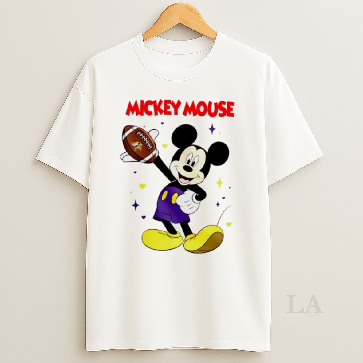 Original Minnesota Vikings Mickey Mouse Player 2025 Shirt