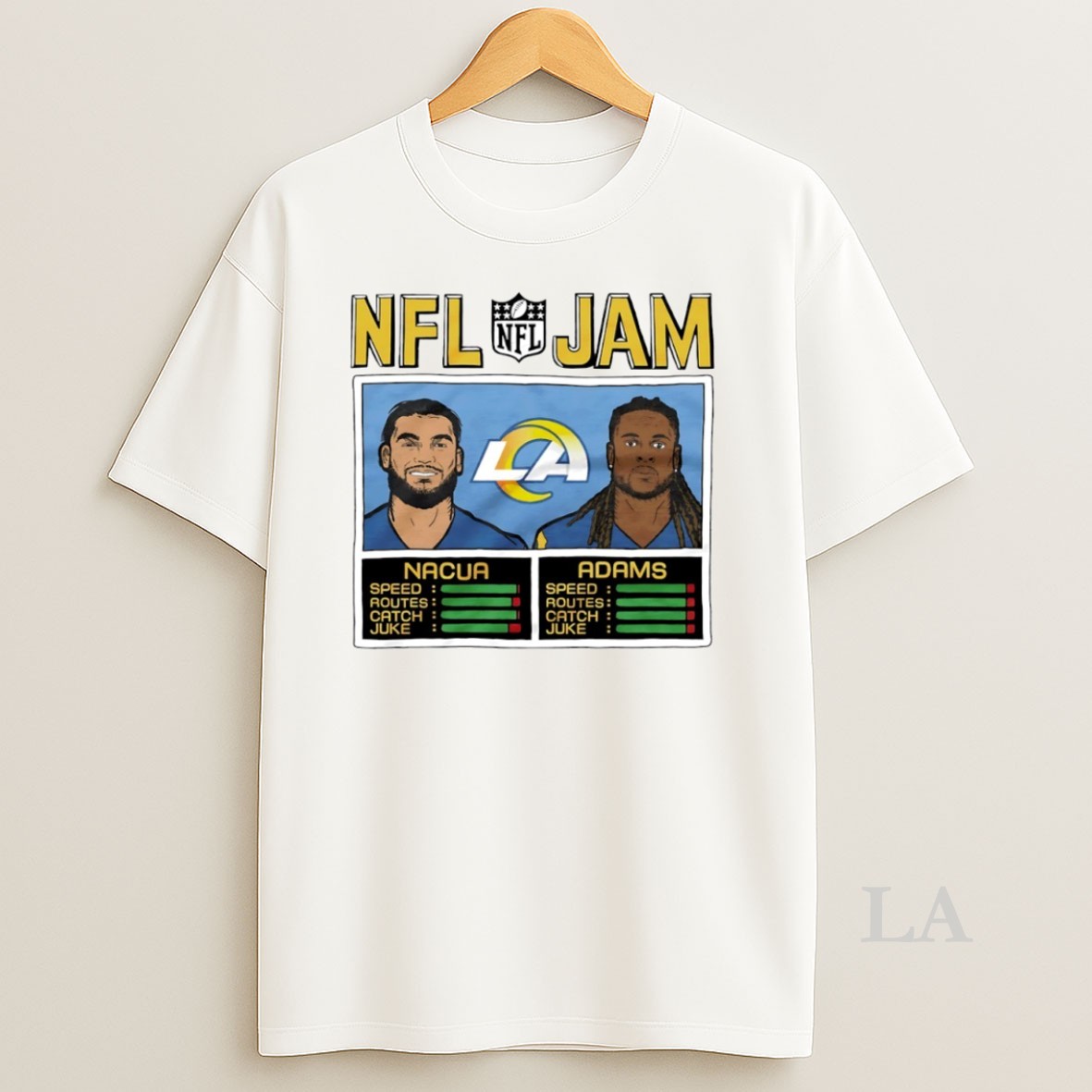 Original Nfl Jam Los Angeles Rams Puka Nacua And Davante Adams Circle Shirt